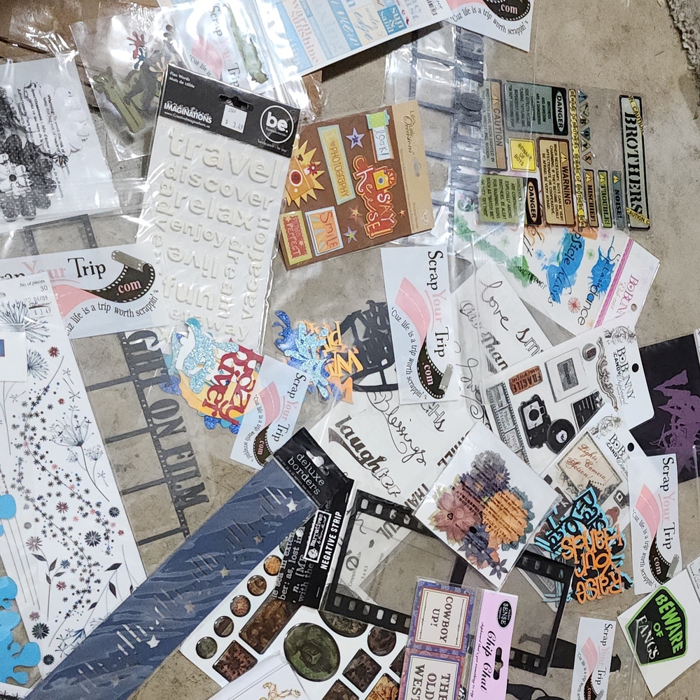 Assorted Scrapbooking Stickers
